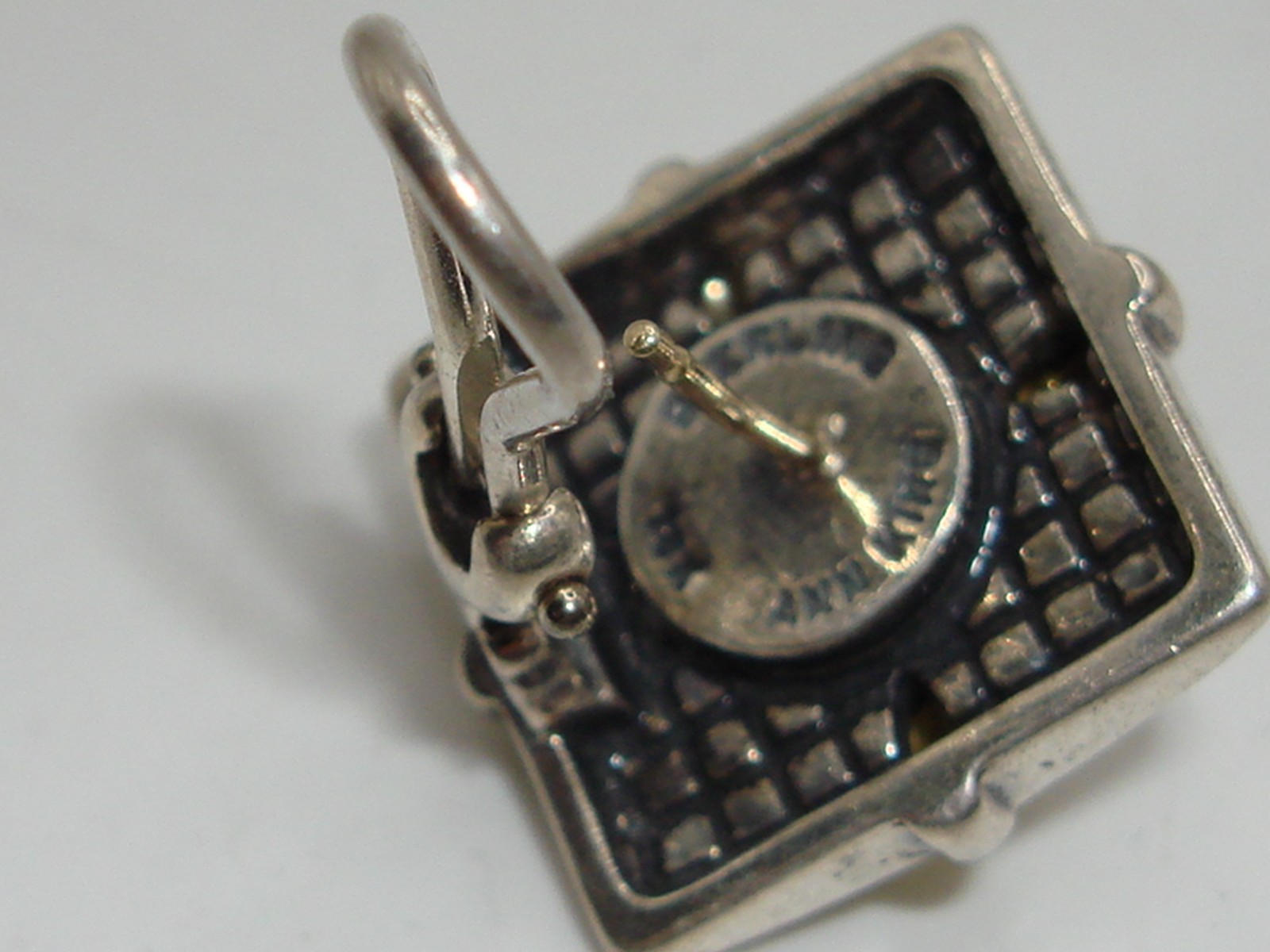VINTAGE ANN KING STERLING SILVER & 18KT GOLD SINGLE EARRING!