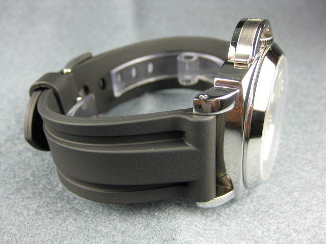 New 24mm Black PU Rubber Strap Tang Diver Band 22mm Tongue Buckle PANERAI 24 mm