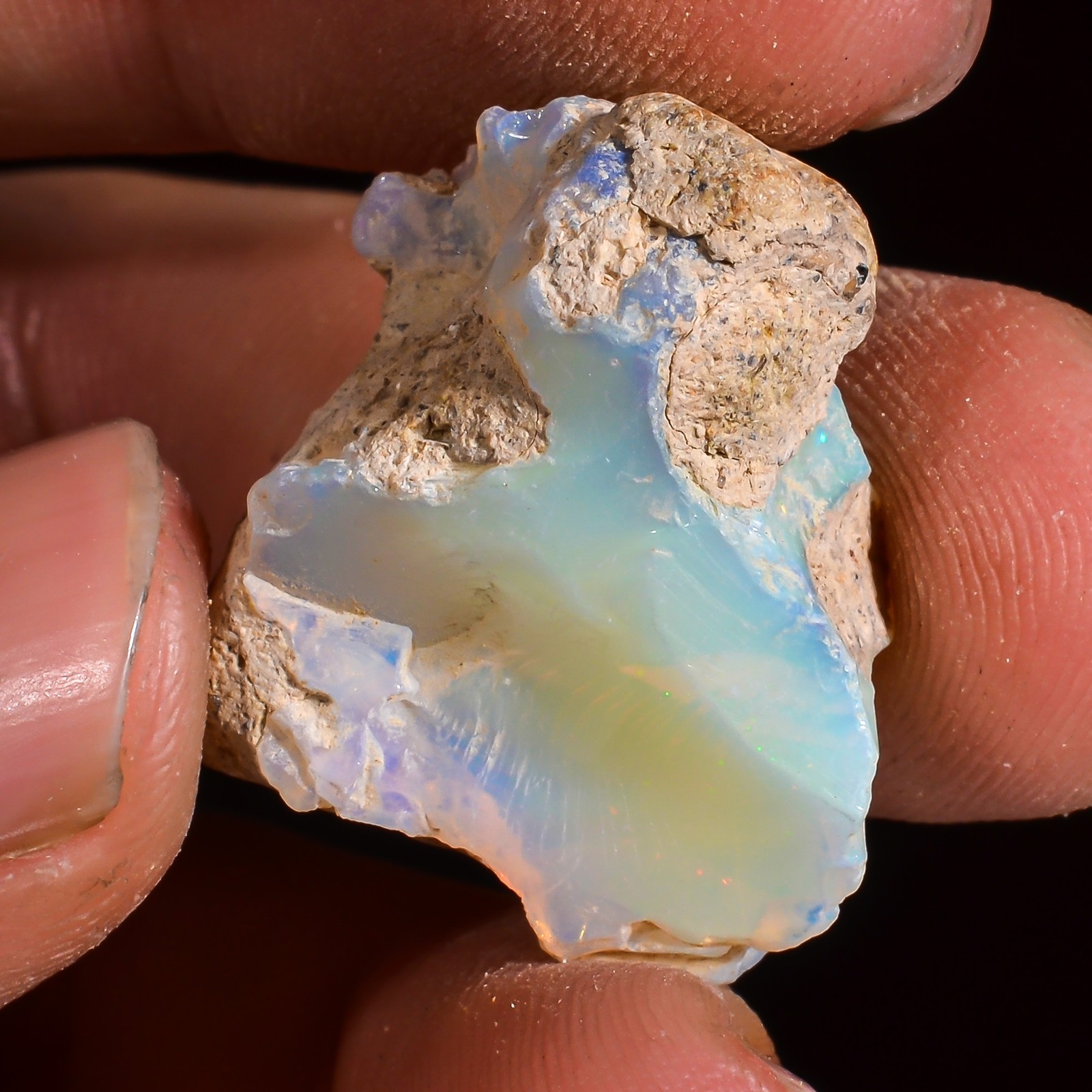 26.50 Cts. 100% Natural Stunning Ethiopian Opal 24X18X13 MM Rough Loose Gemstone