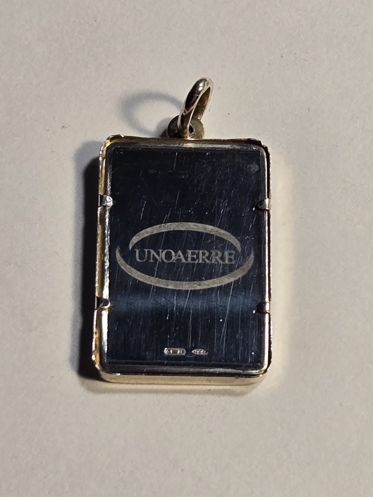 UNOAERRE USA FLAG 5g Fine Silver .999 Rectangle Ingot Pendant