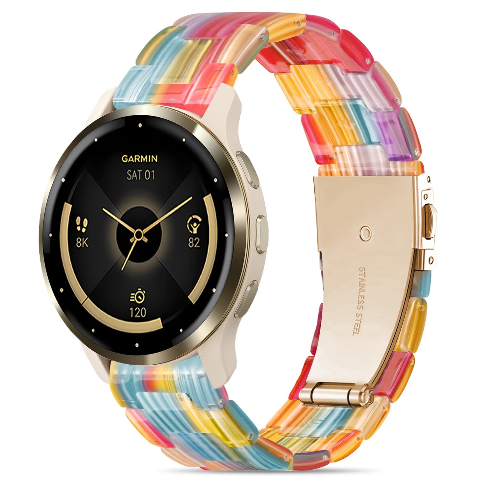 Conidido Venu 3s Resin Band Rainbow 18mm