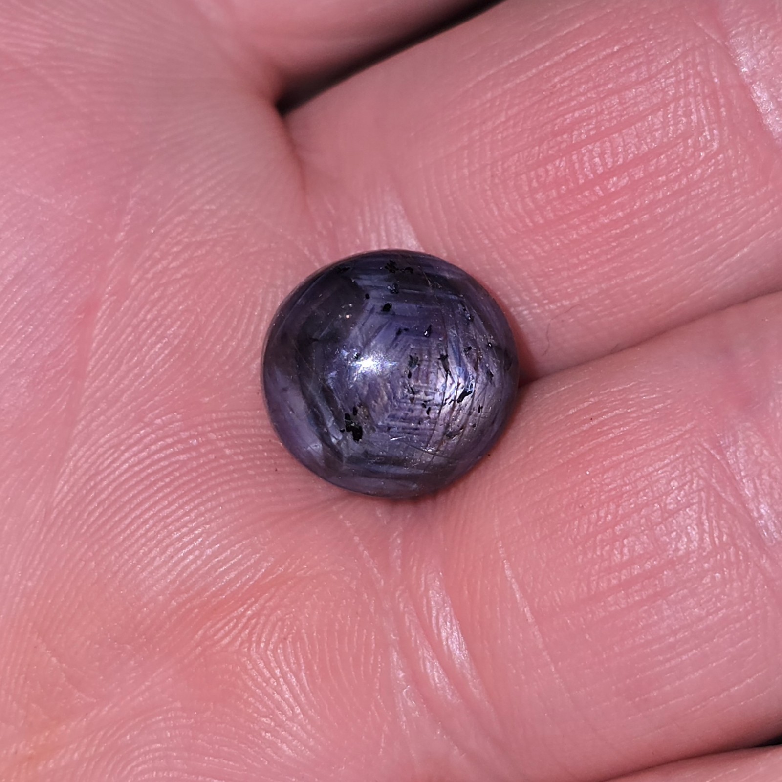 Natural Star Sapphire Purple Round Cabochon Untreated Loose Gemstone Cab