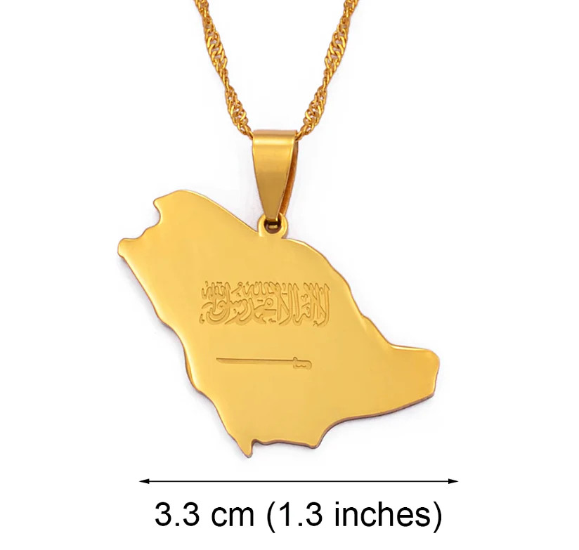 Saudi Arabia Pendant Necklace