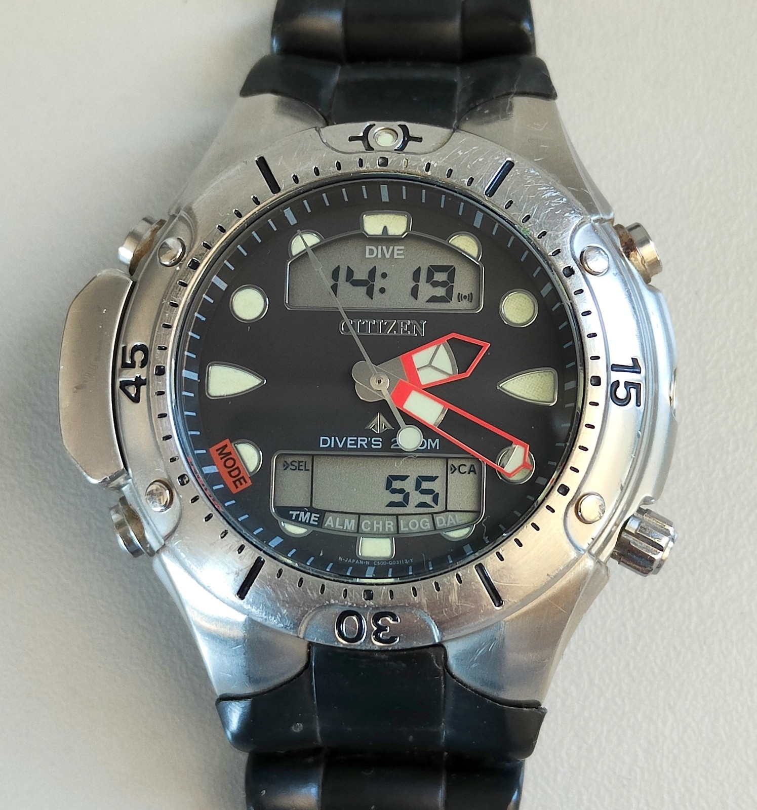 Citizen PROMASTER AQUALAND c500 Diver’s 200m WRISTWATCH SUB Rubber Black WATCH