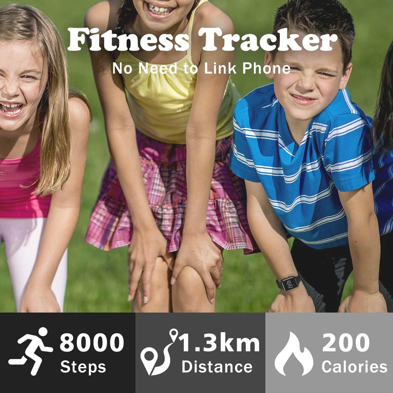 Kids Watches for Girls Boys Digital Sport Watch with Step Counter Pedometer Vibr