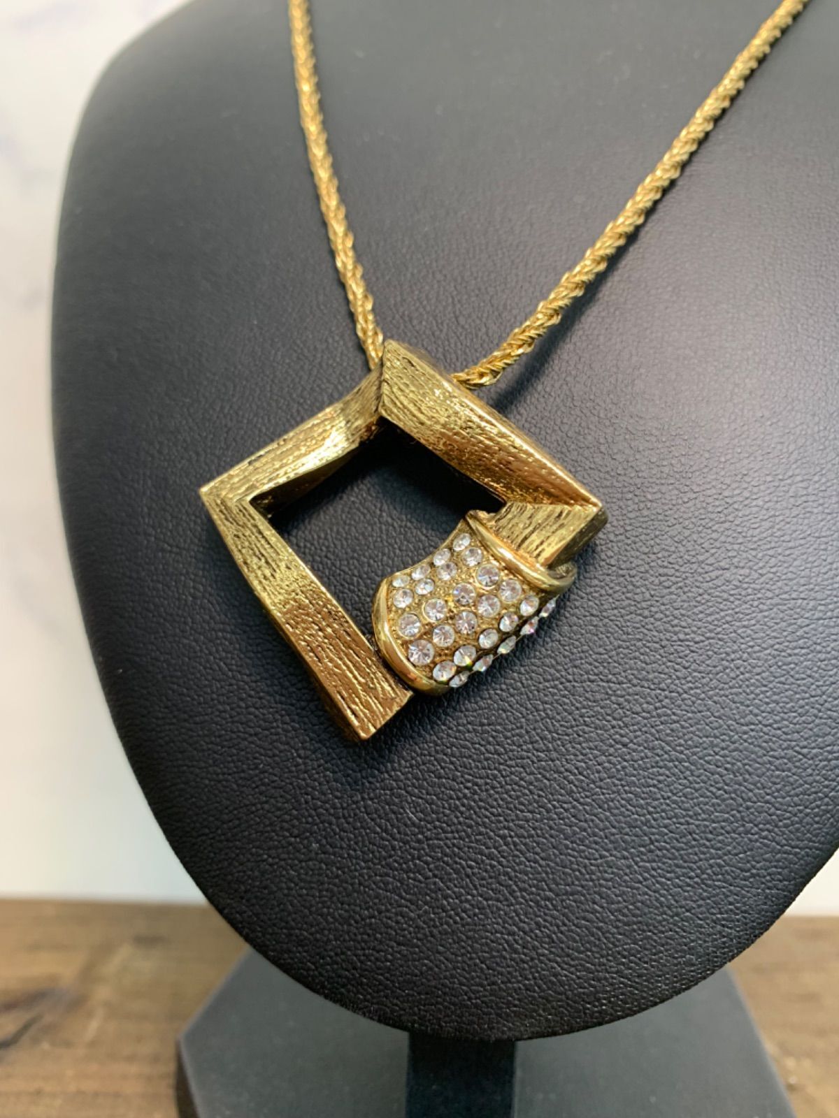 Yves Saint Laurent YSL Necklace Logo Gold Women’s Accessories 25.5cm