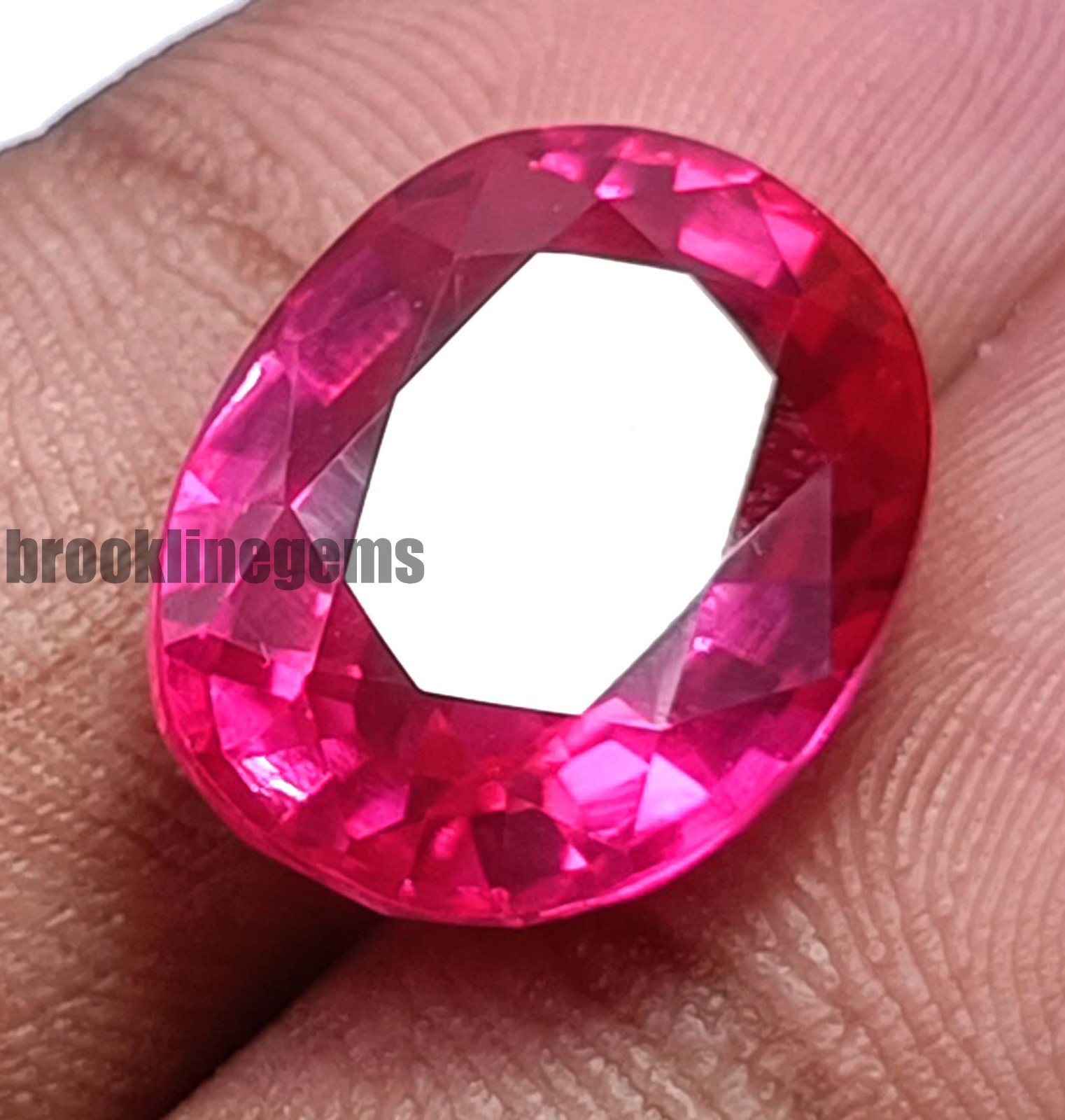 14.85 Ct Natural Pink Ruby | Oval Cut | EGL Certified Loose Gemstone 5ASY