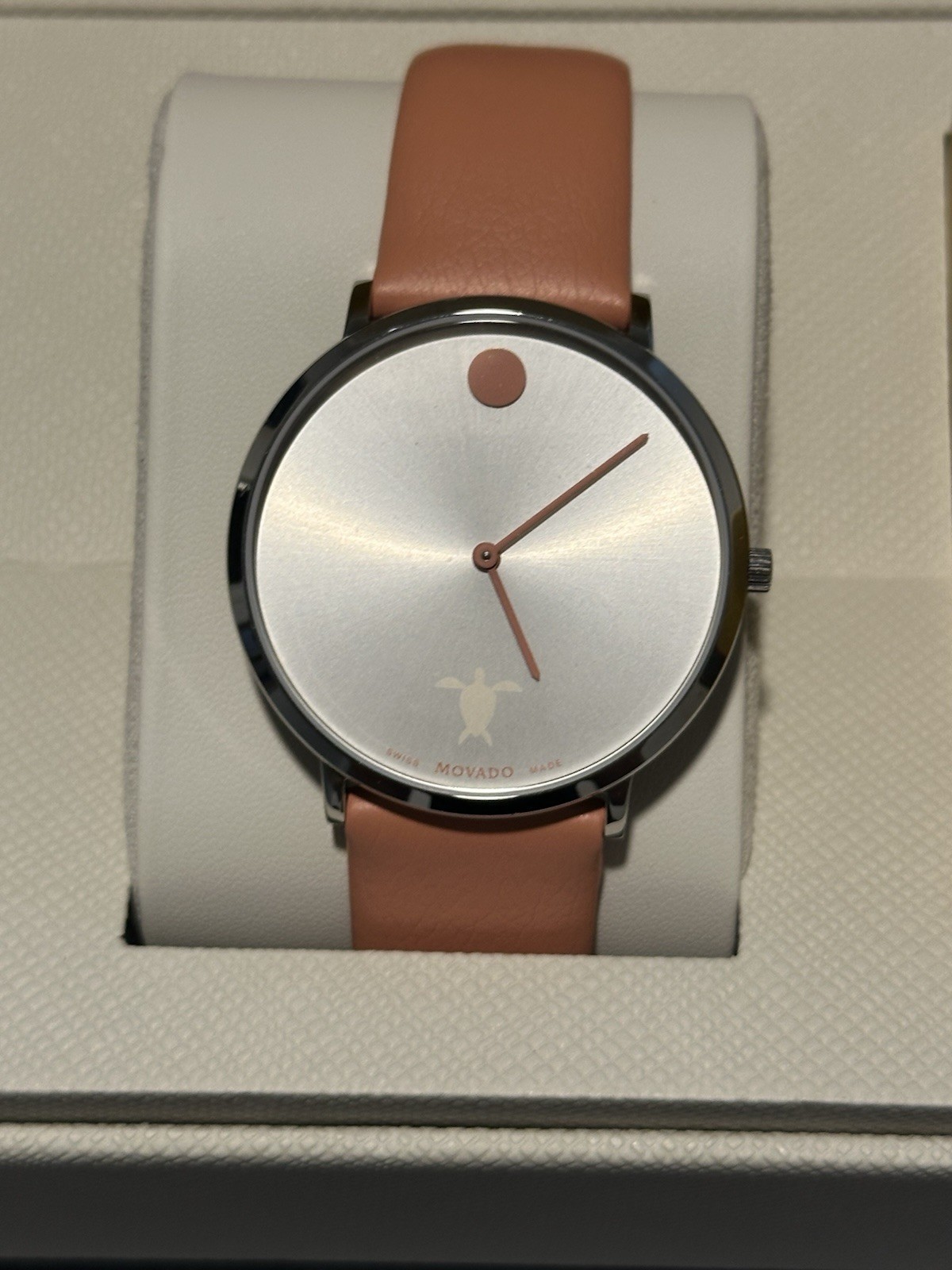 Movado x Alexi Limited Edition Sea Turtle Watch – Peach Color (Model 0607478)