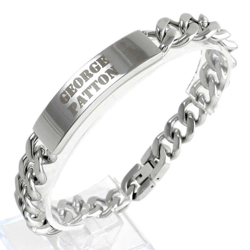 Stainless Steel 11mm Men’s 9″ Engravable Cuban Link ID Bracelet