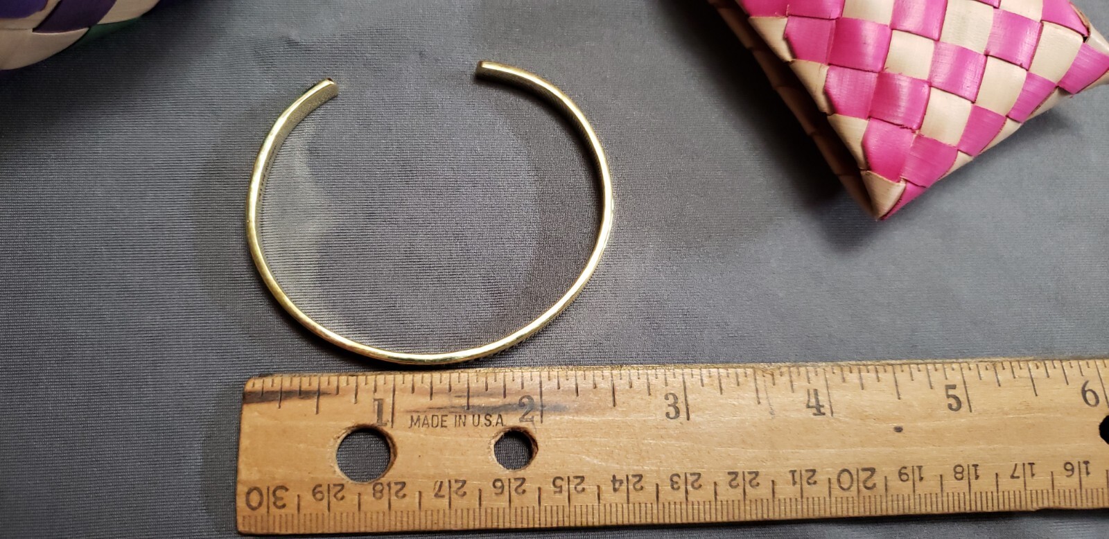 Handmade Southeast Asia Cambodia Freedom bracelet brass jewelry.