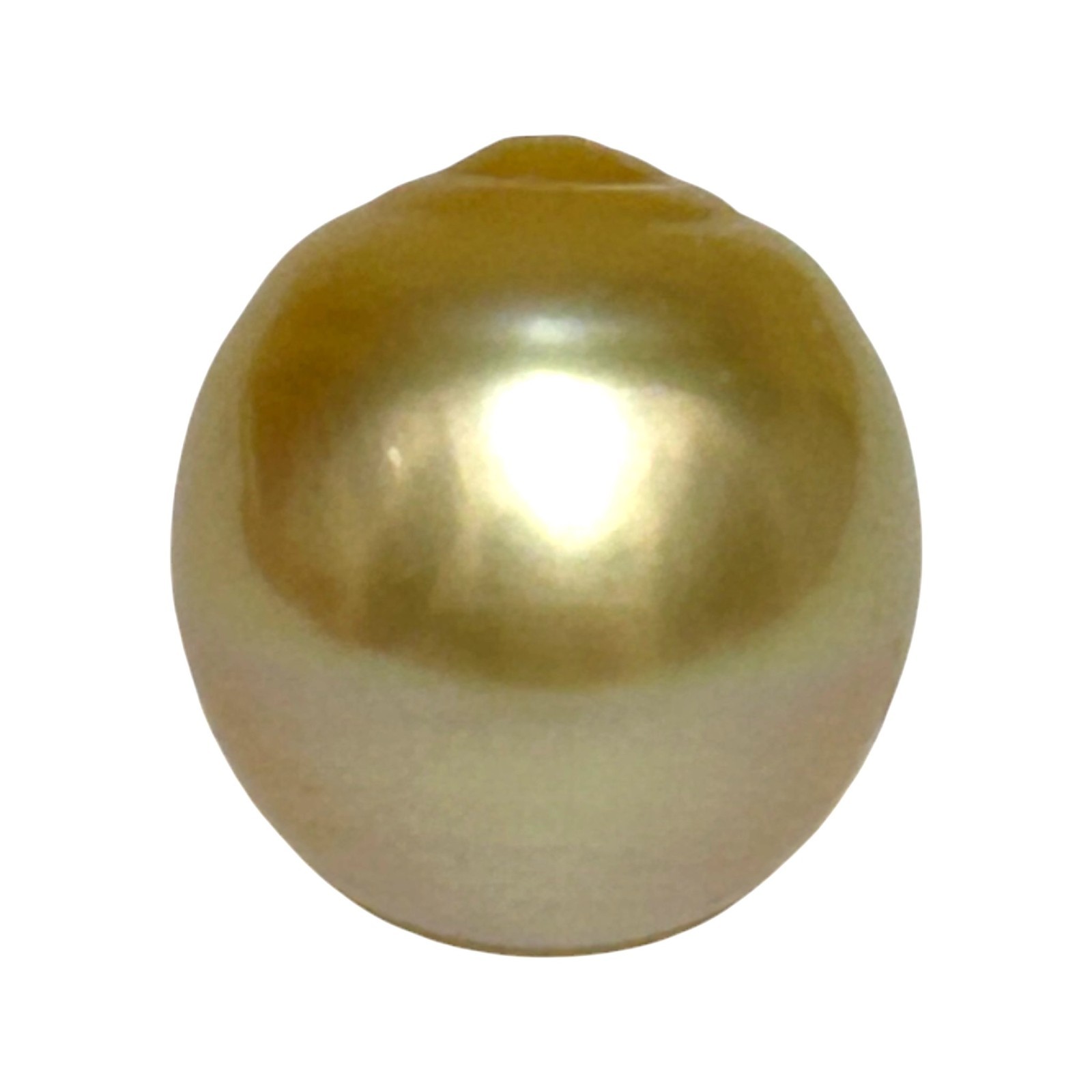 Giant 15.2 x 16.6mm 26.7 Carats Natural Golden Philippines South Sea Pearl Loose