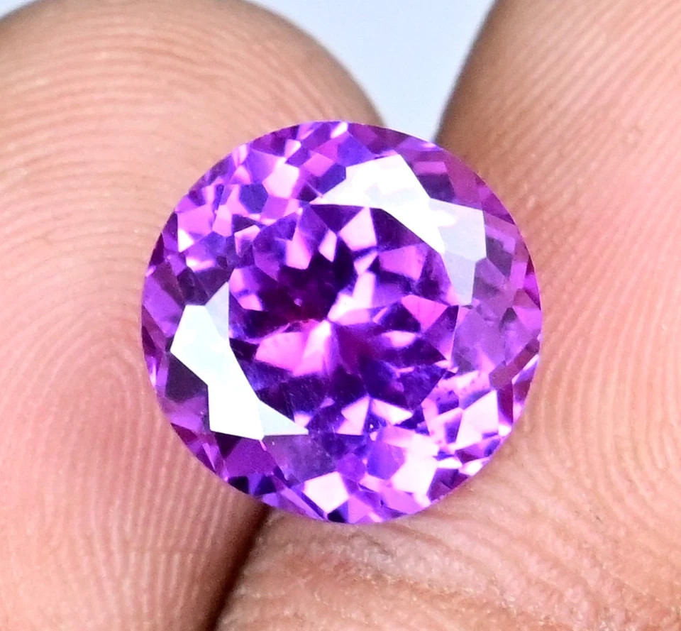 7.80 Ct Natural Purple Montana Sapphire Round Shape EGL Certified Loose Gem 6JHK