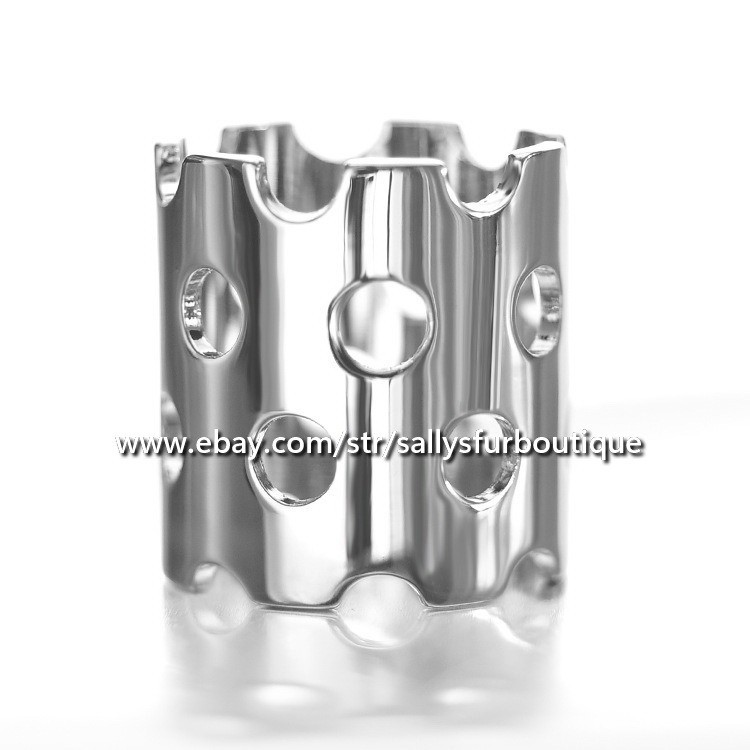 Quality 100% Copper Scarf Ring Hollow Tube Buckle Brooch For Silk Scarves