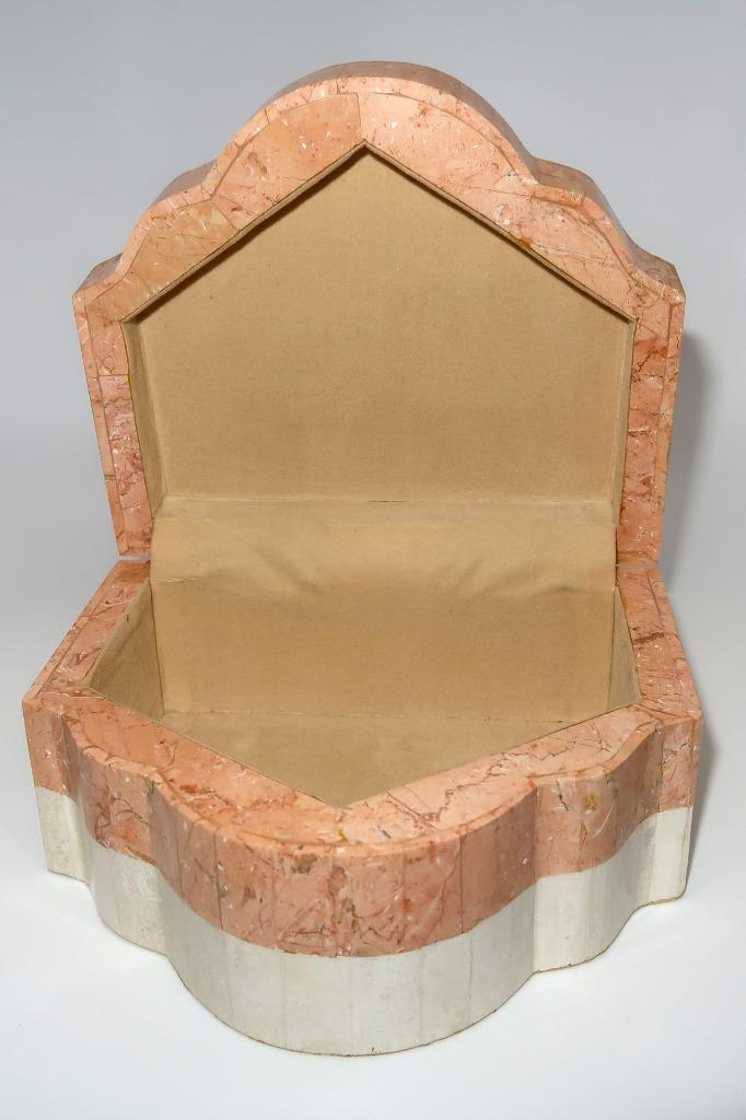 Friends & Co. Philippines Tessellated Marble Casket Jewelry Box, 5 3/8 x 6 1/4″