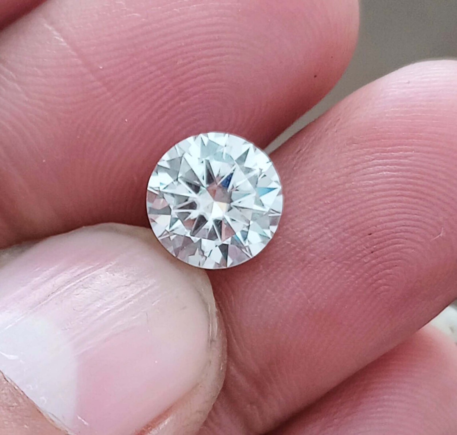 Round Cut 3.00 Ct D-Color Diamond Lab-Grown EGL Certified CVD Loose Gemstone EKM