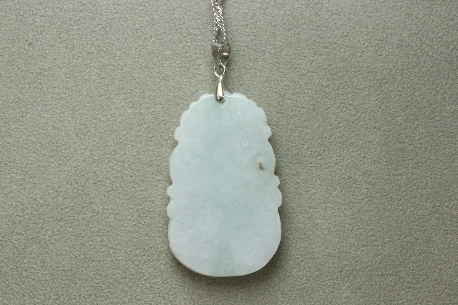 Natural White green A Jadeite jade Hand-Carved Dragon (Chinese Zodiac) Pendant