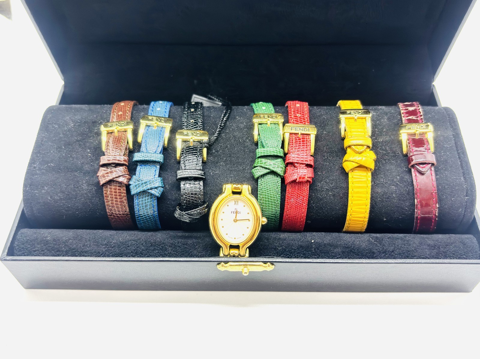 [Exc+5 w/Box] Fendi 640L Chameleon Change Bezel 7 Colors Women’s Quartz Watch