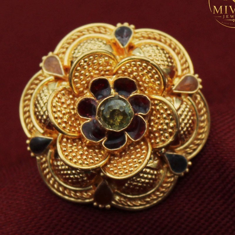 BIS 916 Gold Signet Ring Size 7 Width 2.2cm 6.77g Mother’s Day Heirloom Gift