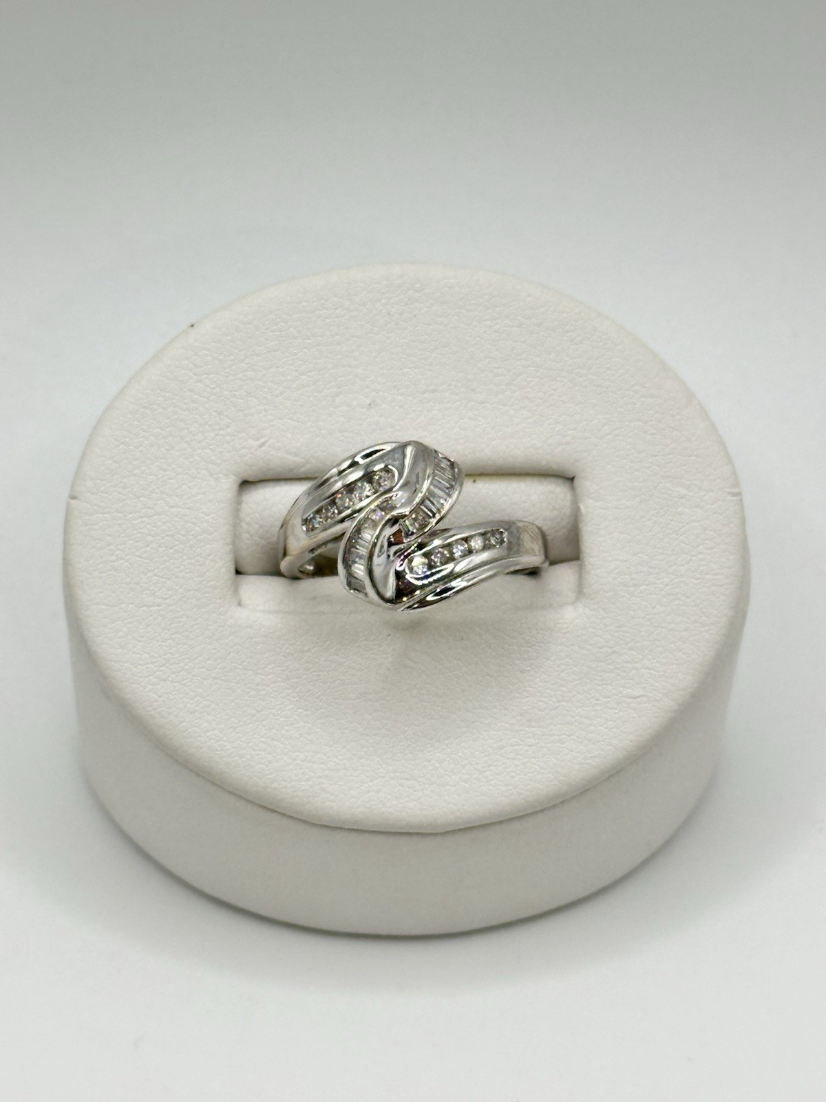 1/2ct Total Weight Natural Diamond Cluster Right Hand Ring 14k White Gold Size 8