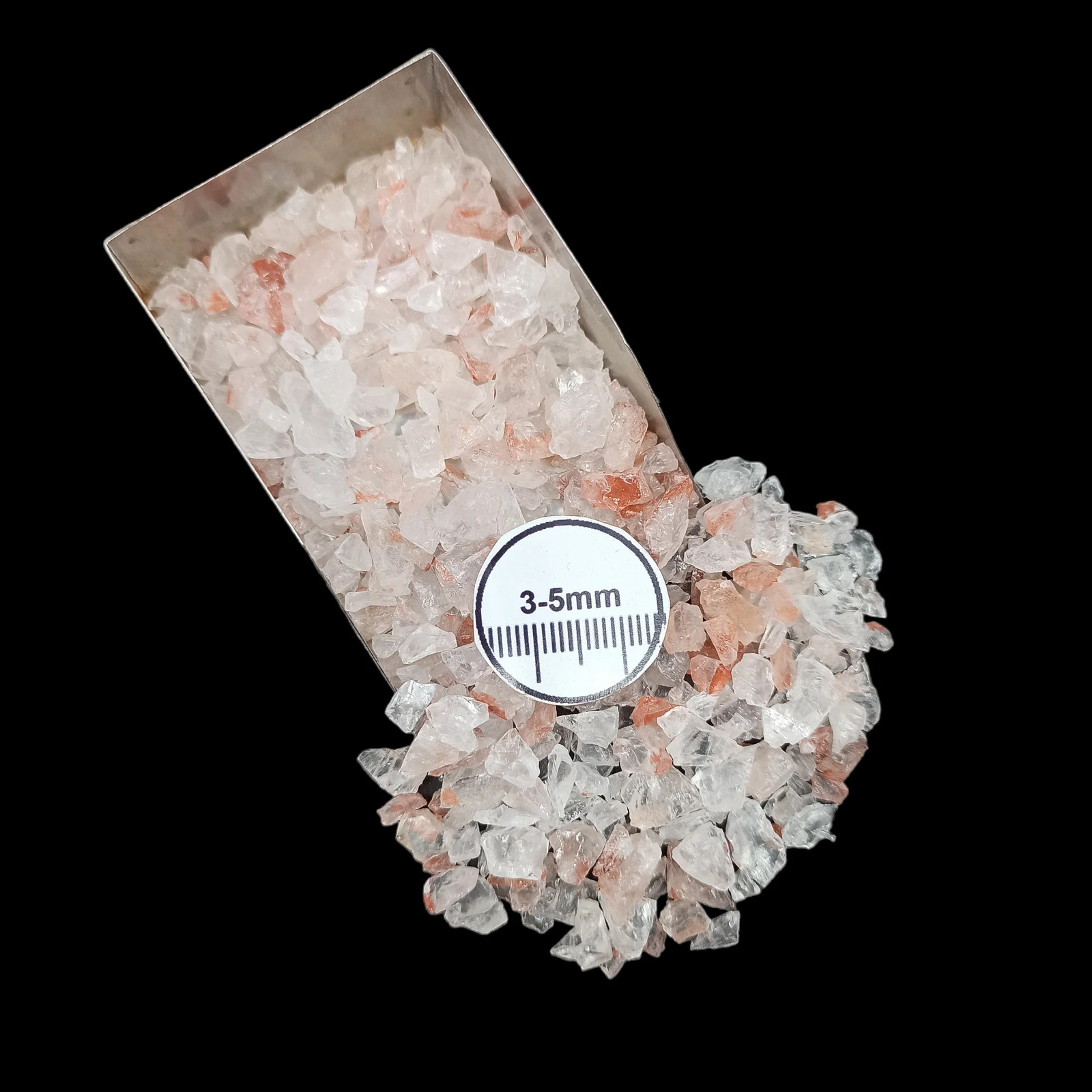 Cherry Quartz 3-5mm Coarse Crushed Gemstone for Resin Decor