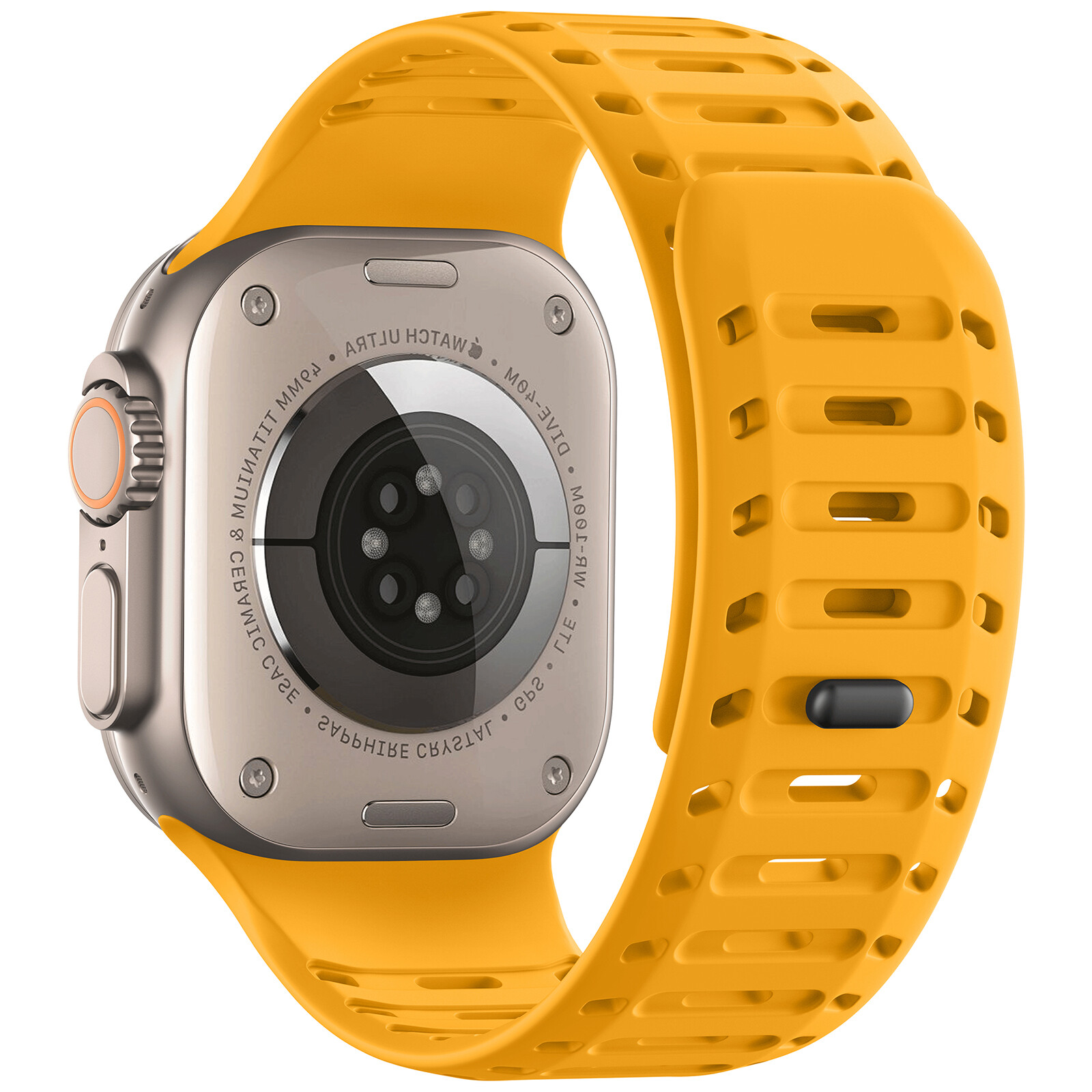 For iWatch Ultra 2 Series 10 9 8 7 SE 6 44/45/49mm Silicone Magnetic Sport Band