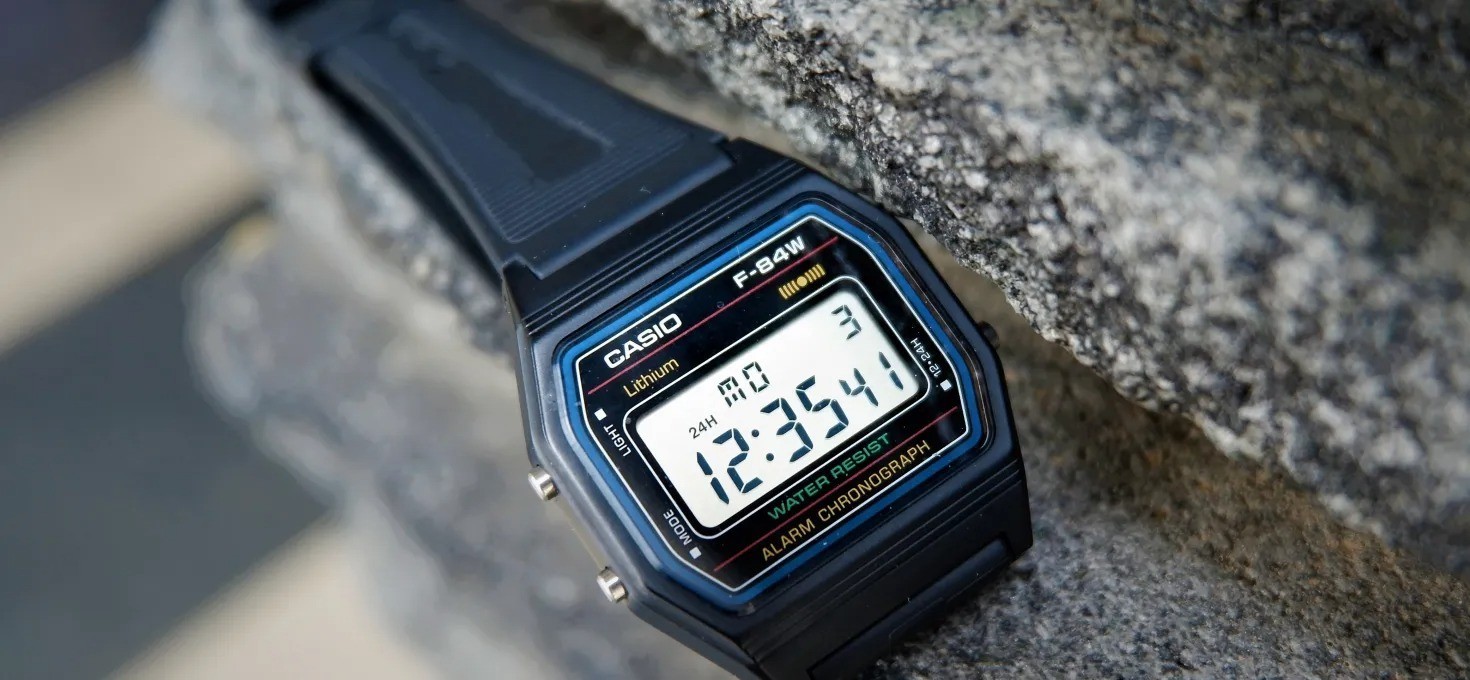 Brand New CASIO F-84W-1QJH Digital Classic Watch Illuminator From Japan