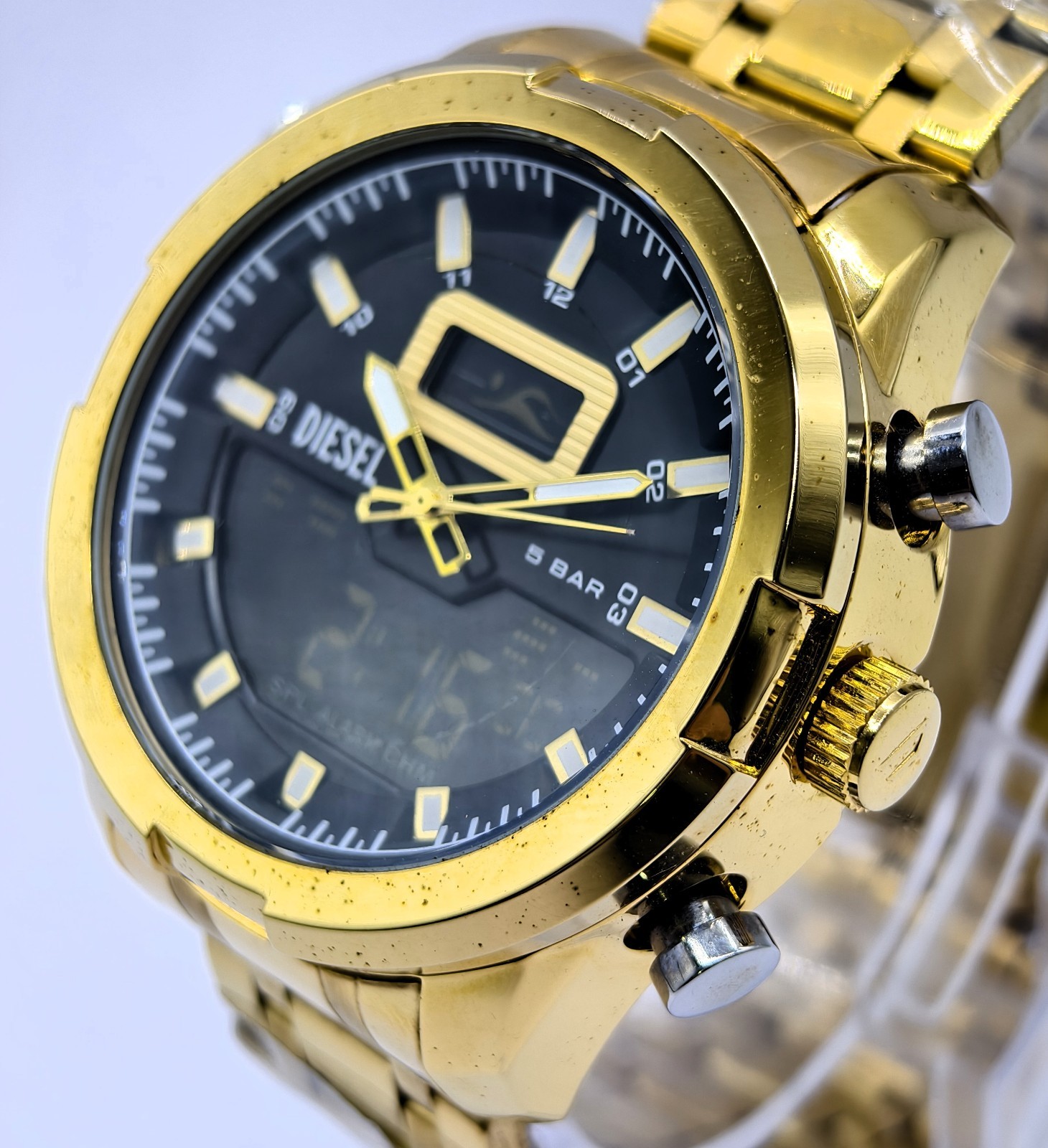 Beautiful DIESEL 5 Bar Ana-Digi Dial Quartz Men’s wrist Watch Free Shipping