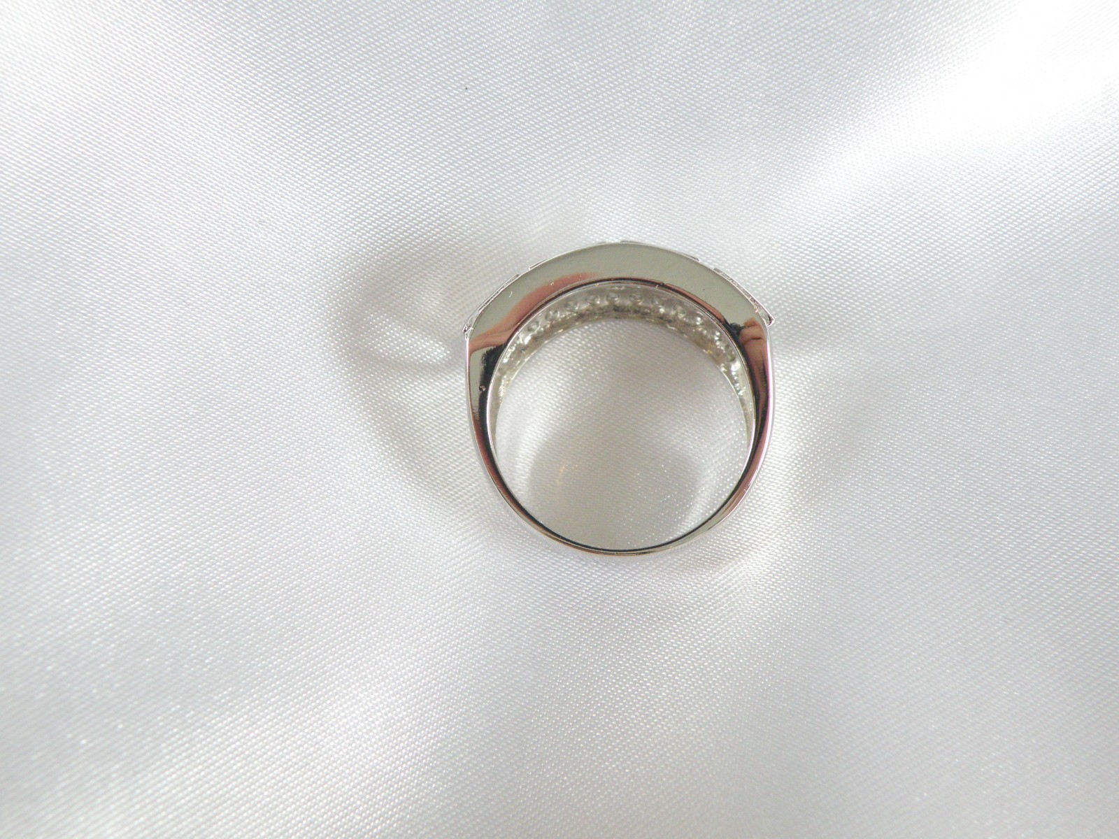 Victoria Wieck Sterling Silver 925 Channel Set Yellow CZ Ring Size 8