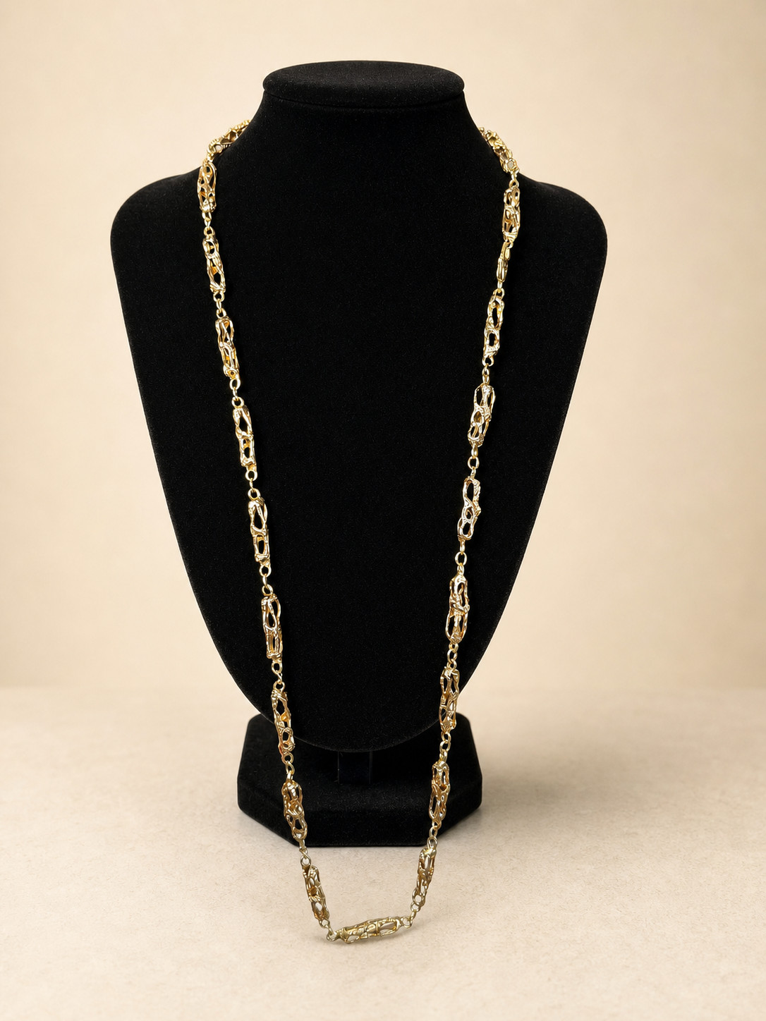 14K Solid Yellow Gold Chain Necklace 24” Open Link Design Acid Tested