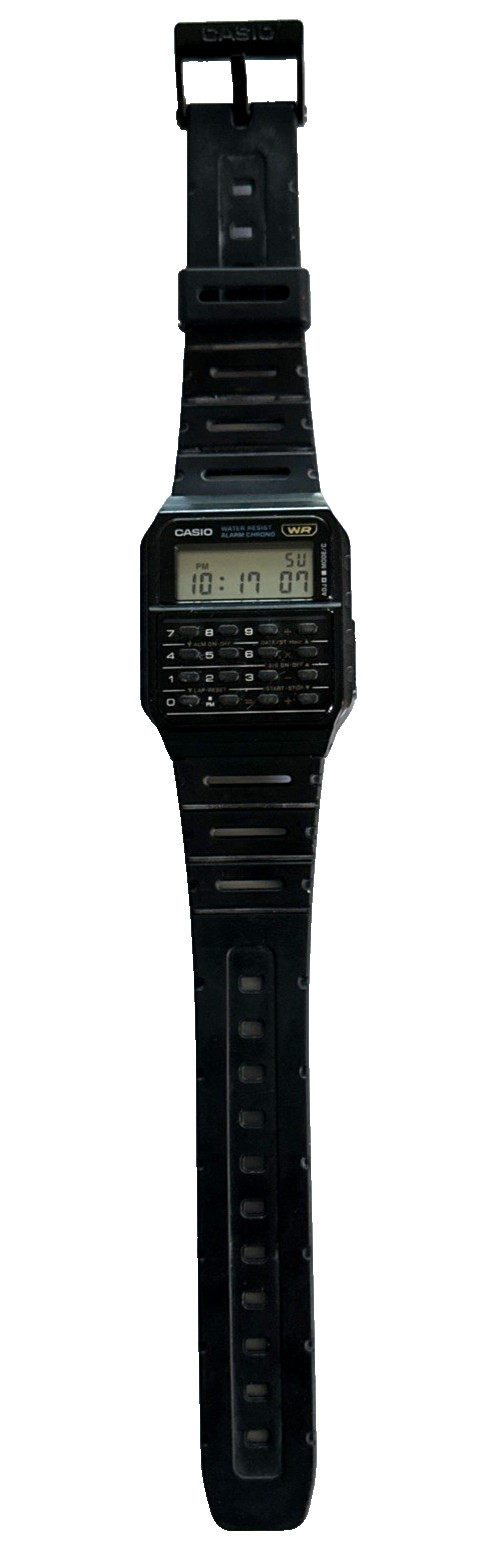 Casio “Back II the Future/Breaking Bad” Digital Calculator Watch CA-53W-1 Vtg