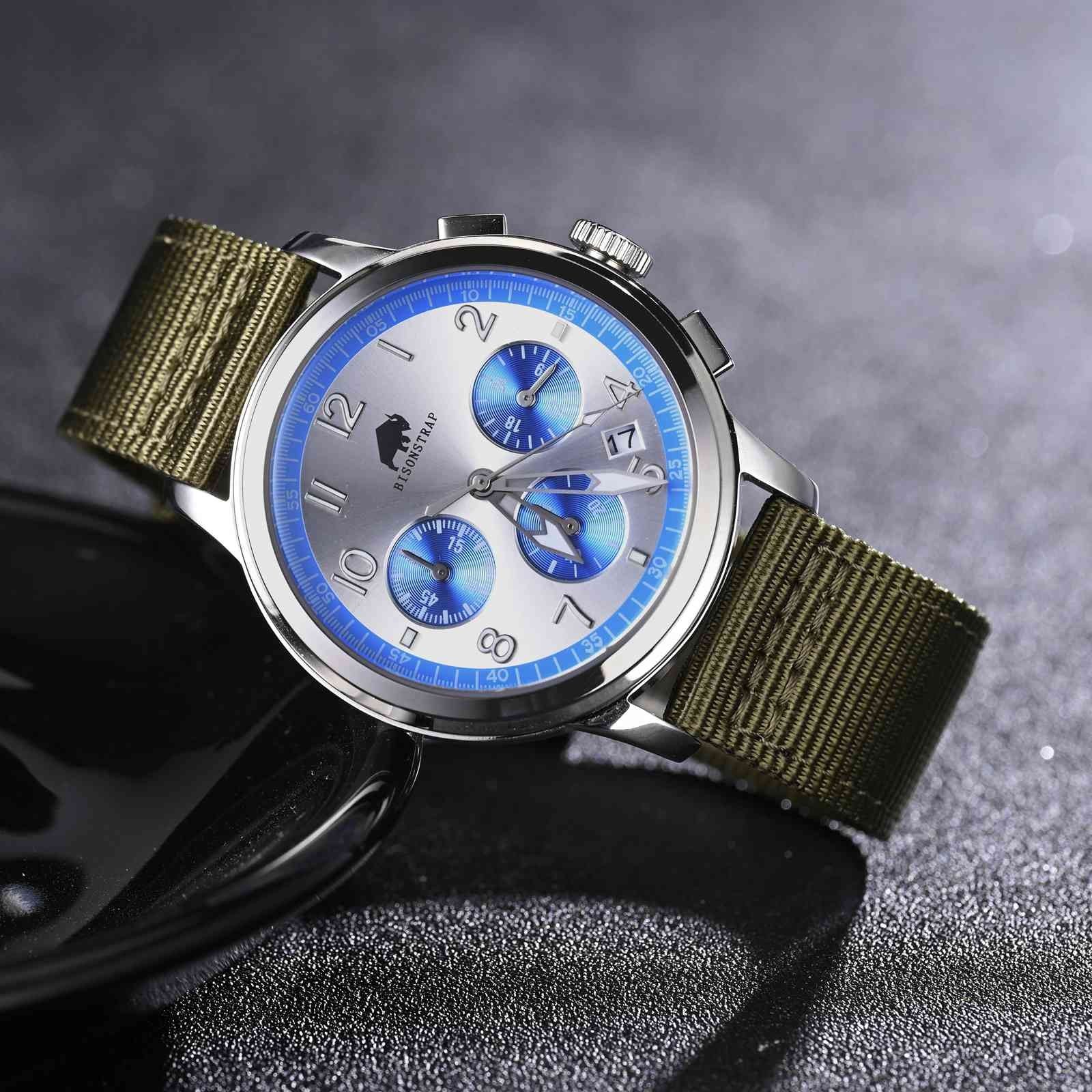BISONSTRAP Nylon Watch Strap 18mm 19mm 20mm 22mm Quick Release and Breathable