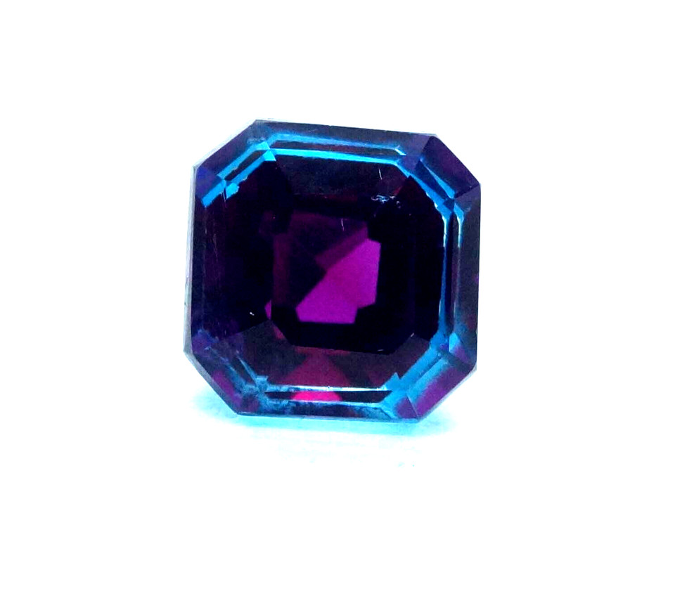 Natural 9 CT+ Bi-Colour Pitambari Sapphire Asscher Cut Loose Certified Gemstone