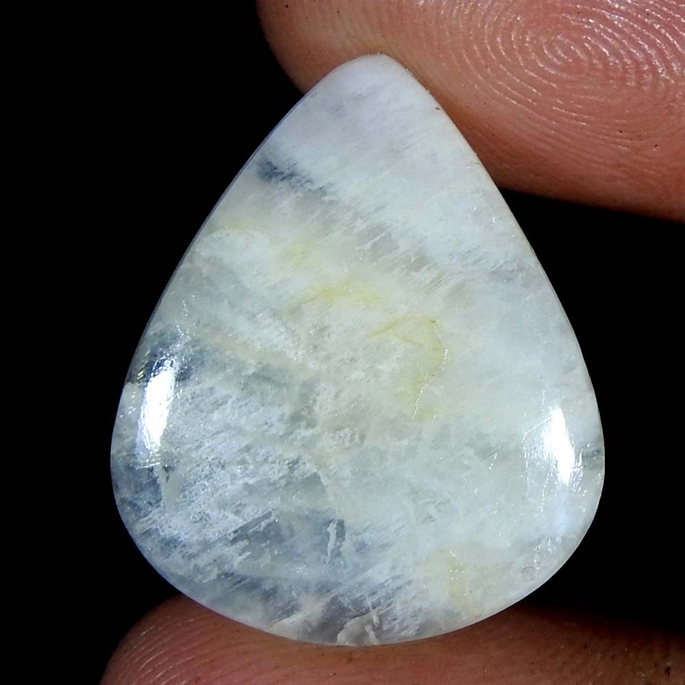 12.75Cts100%Natural Quality Silky Monnstone Pear Cabochon Loose Gemstone