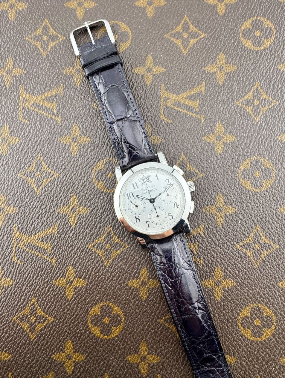 Paul Picot Firshire Flyback Stainless Steel Gran Date Men Swiss Made