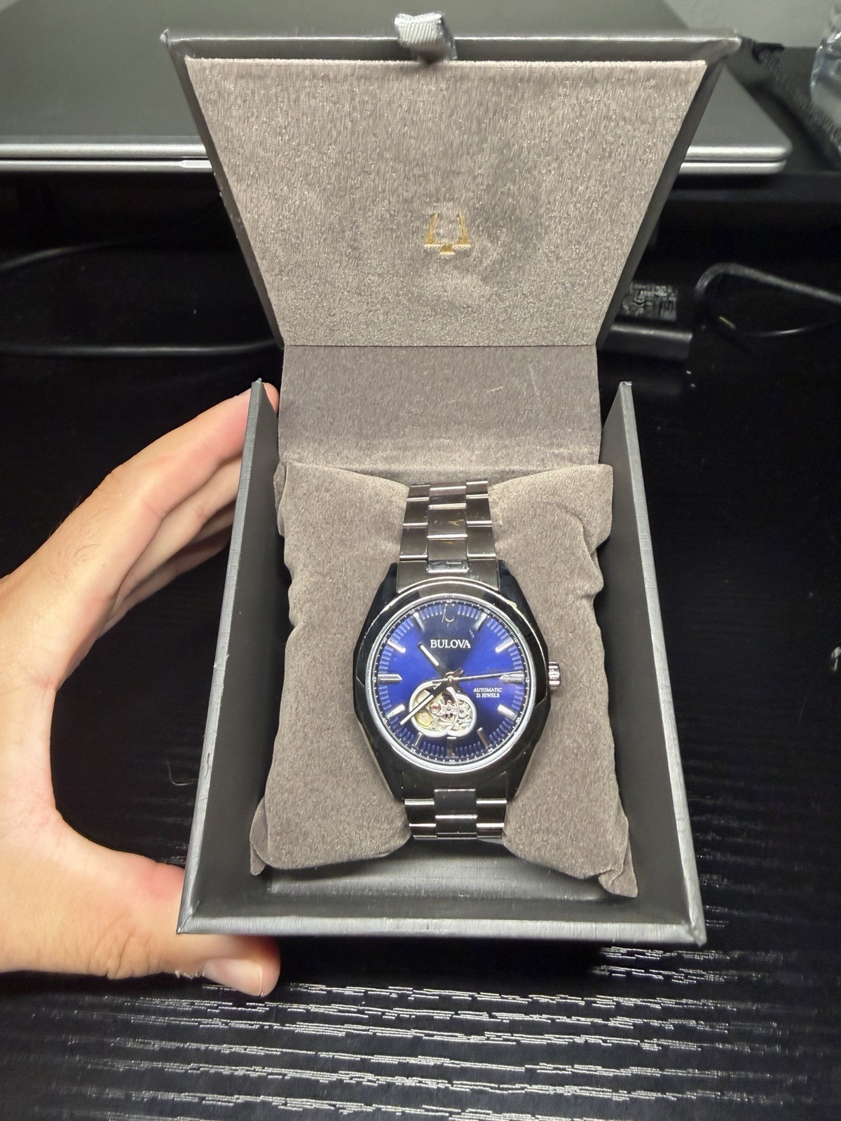 Bulova Surveyor Automatic Open Heart (Model: 96A275)