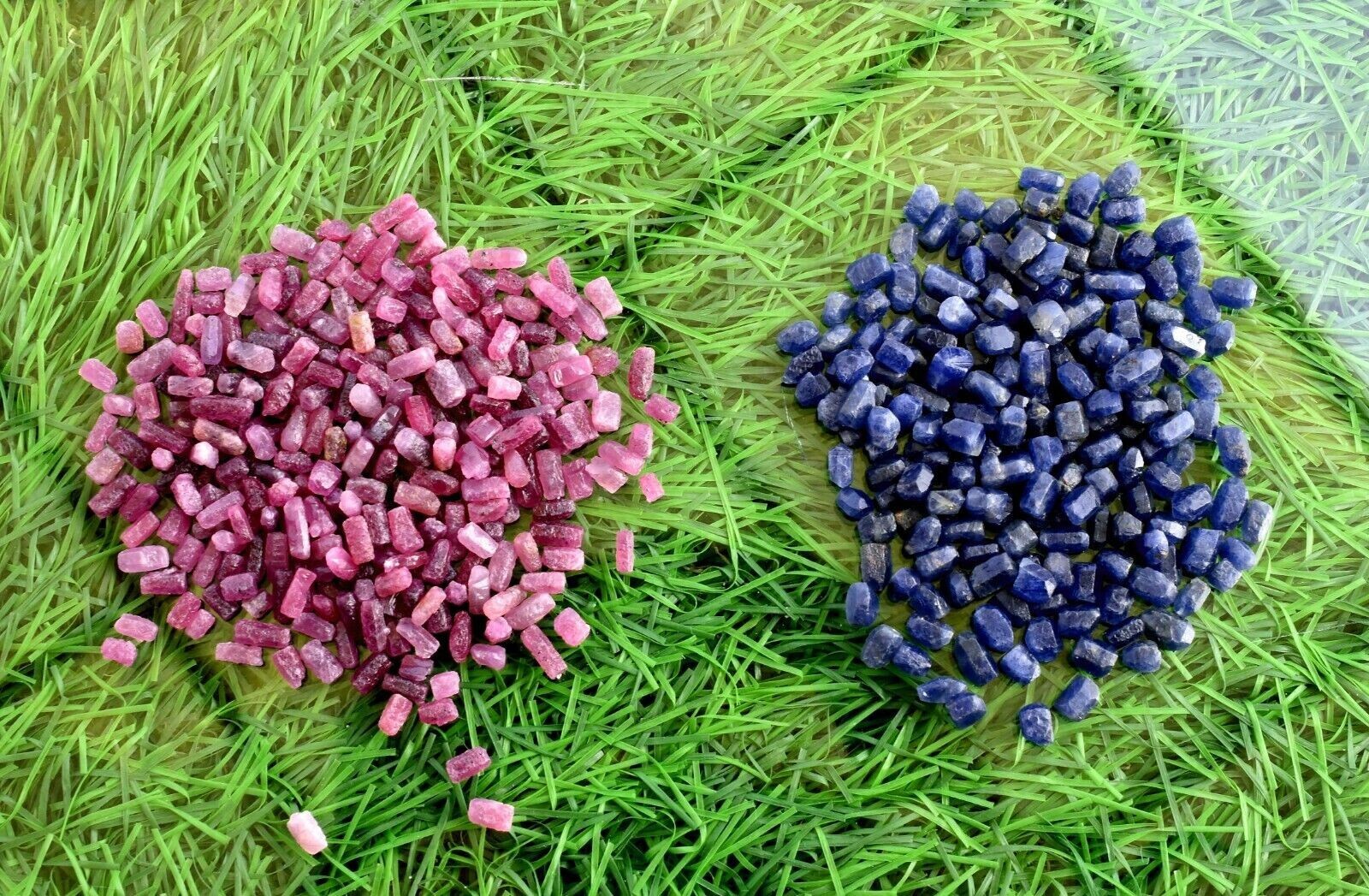 100.00% Natural Top Grade Ruby & Blue Sapphire Raw Loose Gemstone Lot 100 Ct