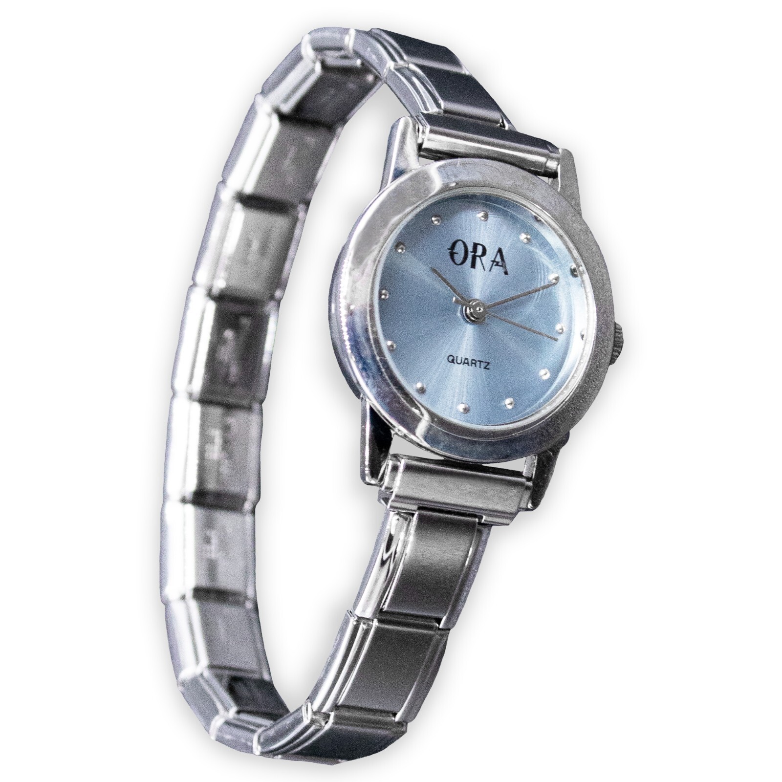Fablinks Italian Charm Bracelet Watch, 316 Stainless Steel Dlinq Charms Watches