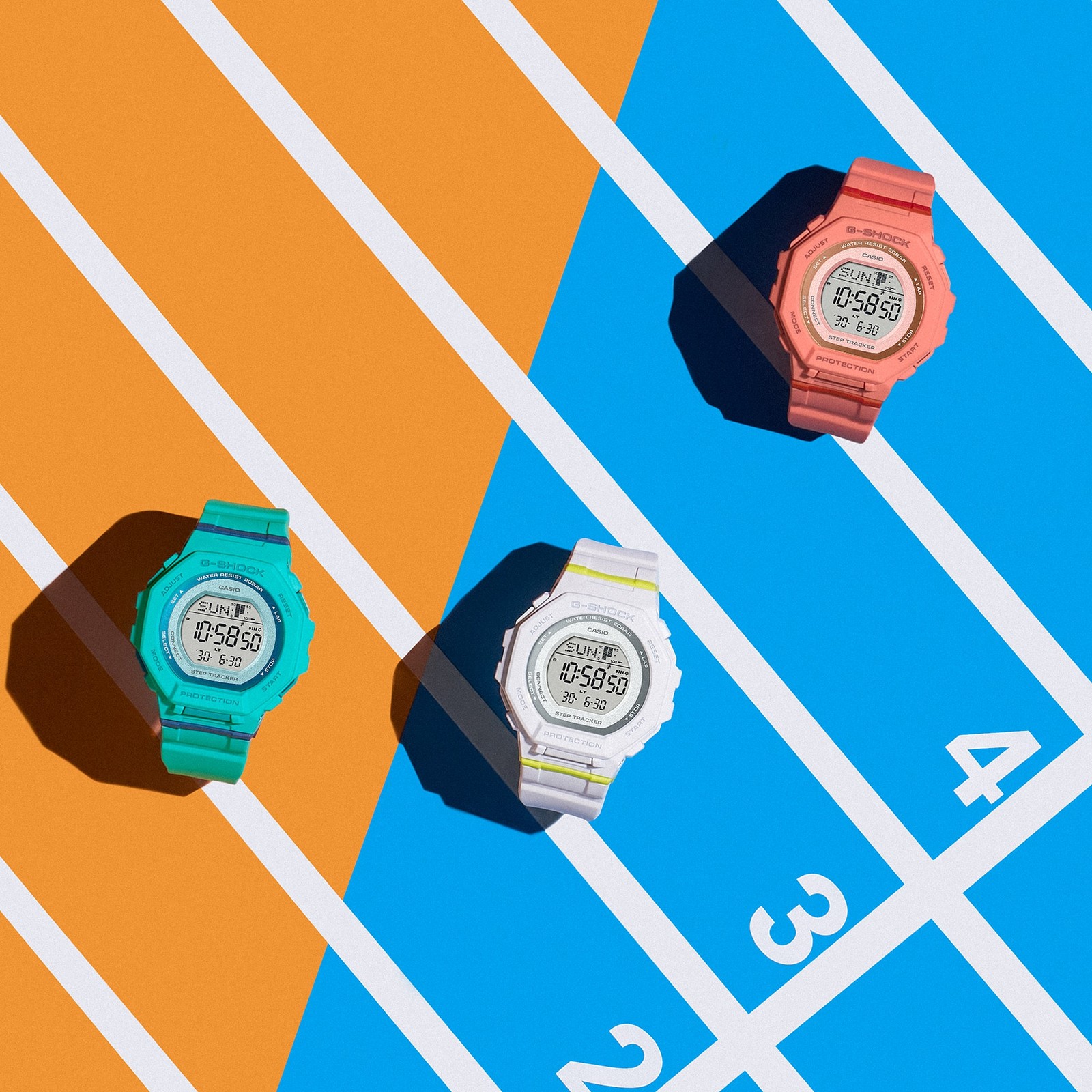 CASIO G-SHOCK GMD-B300SC-2JF Step Tracker Bluetooth Digital Watch Turquoise