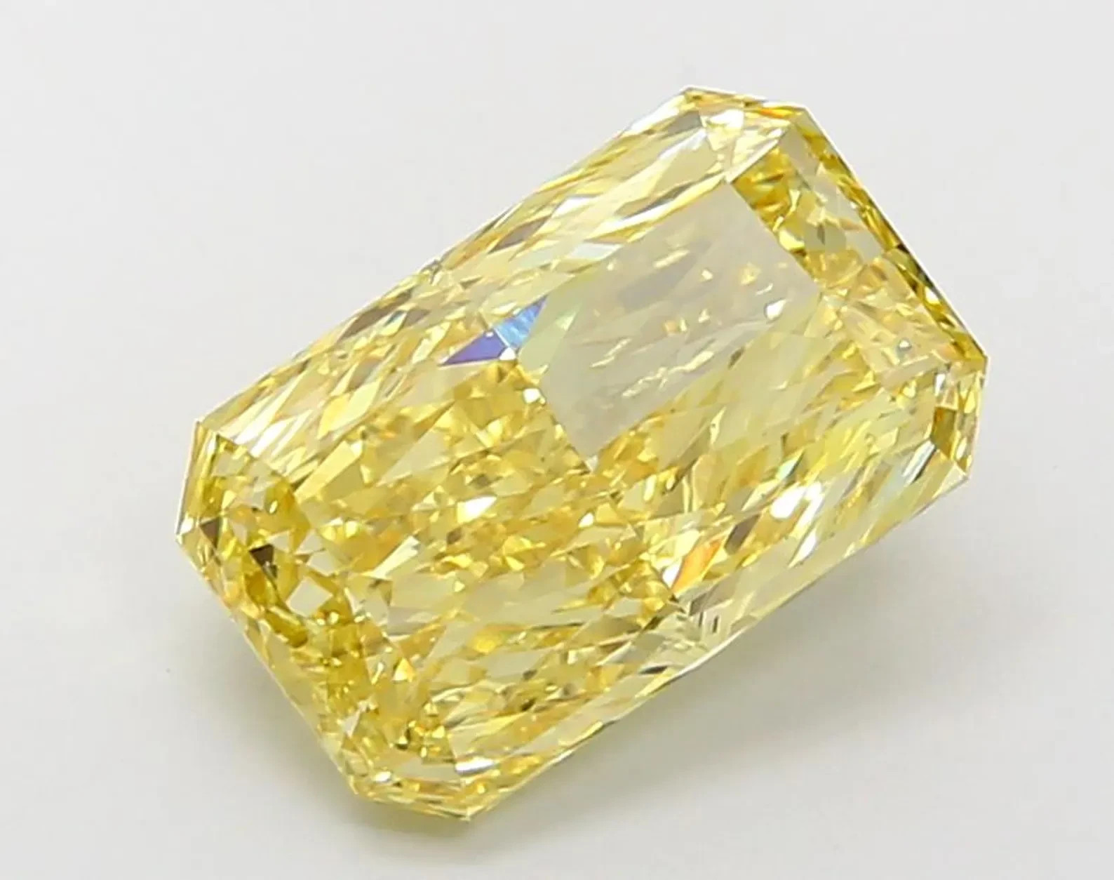 CERTIFIED 4.15 Ct Natural Yellow Diamond Radiant Cut LOOSE VVS1/ 10.7 mm