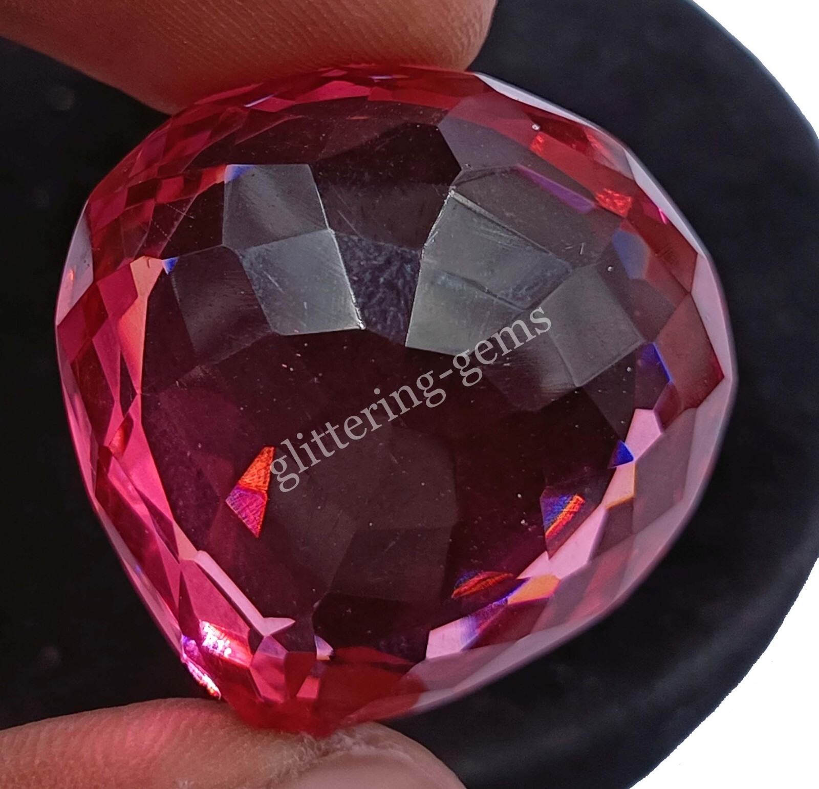 Natural Mozambique Ruby 86.99 Carat Pear Shape Certified Loose Gemstone 5SDN