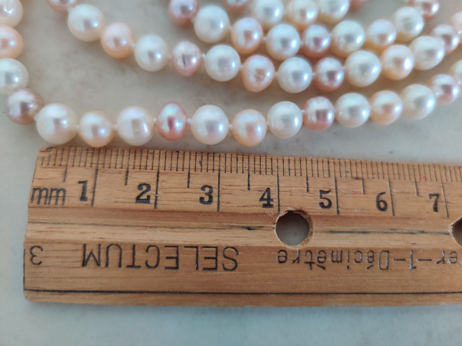 Genuine Freshwater Cultured Pearls Ultra Long Knotted Necklace 180 cm