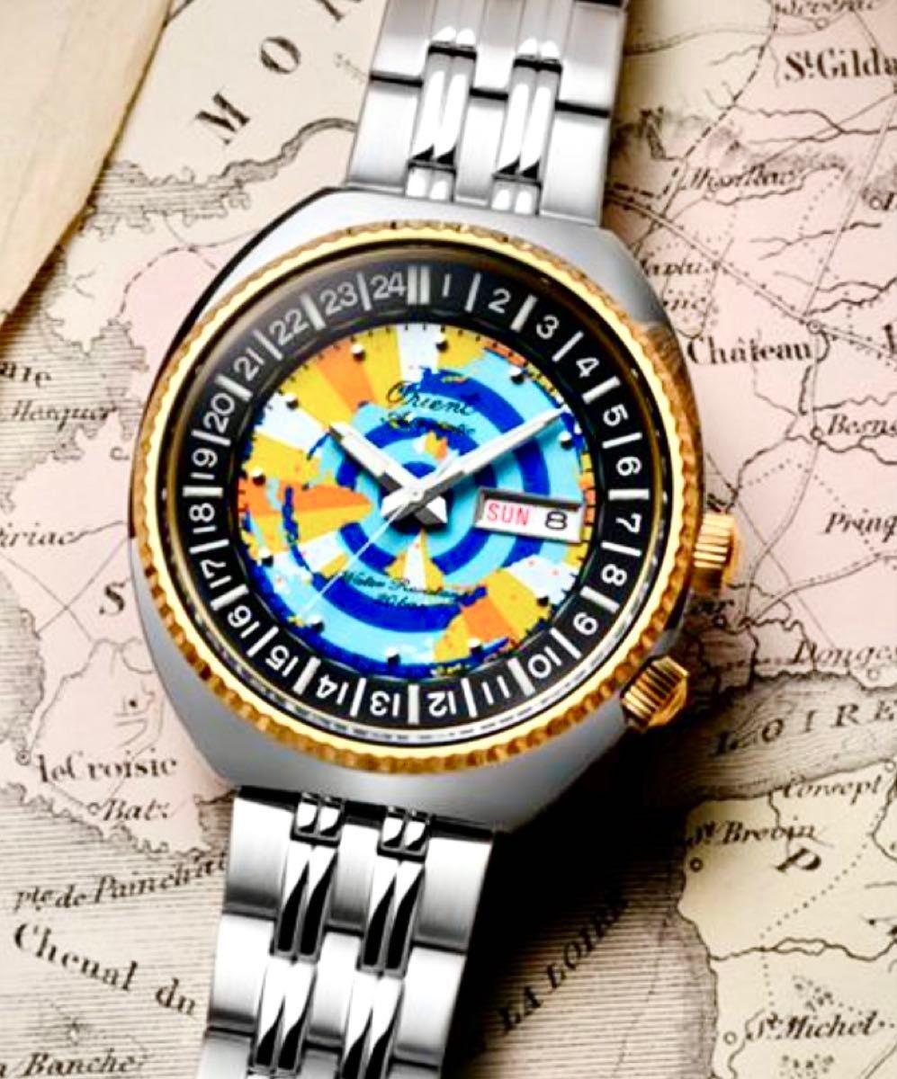 [B1P] ORIENT World Map RN AA0E08Y 70th Anniversary Limited Watch [w4s]