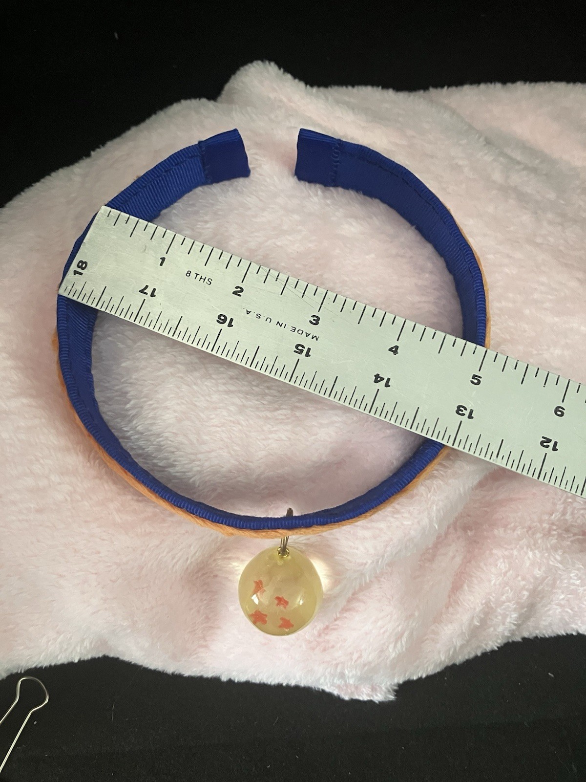 Dragonball Inspired Choker, 4 Star Ball, Hand Made, MiaChavi Geekery