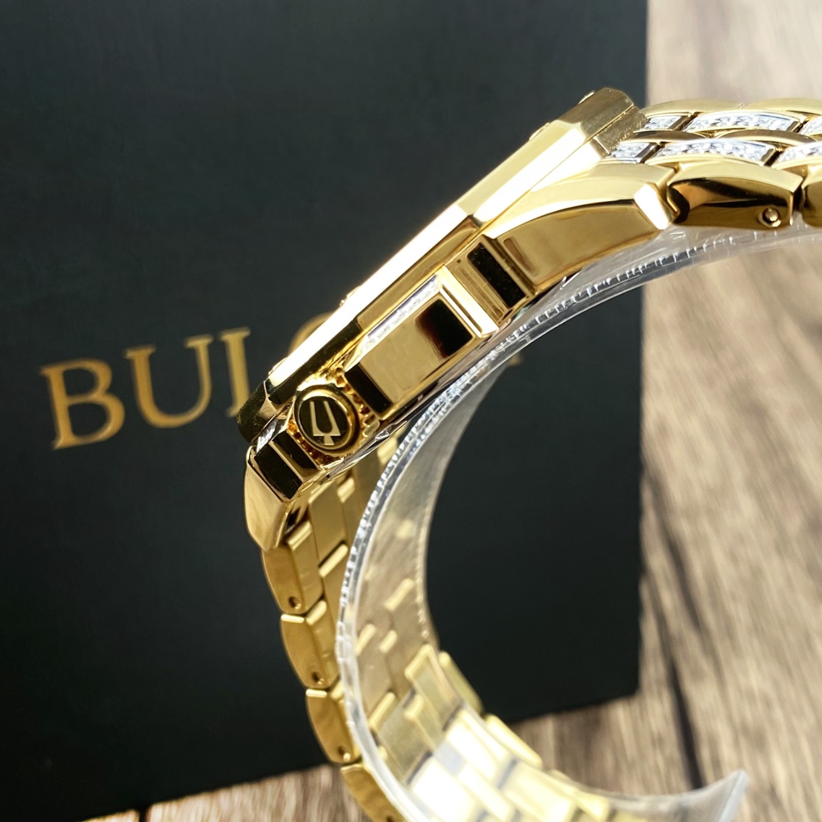 Bulova Octava 98C126 Crystal Dial Gold-Tone Stainless Steel Men’s Watch