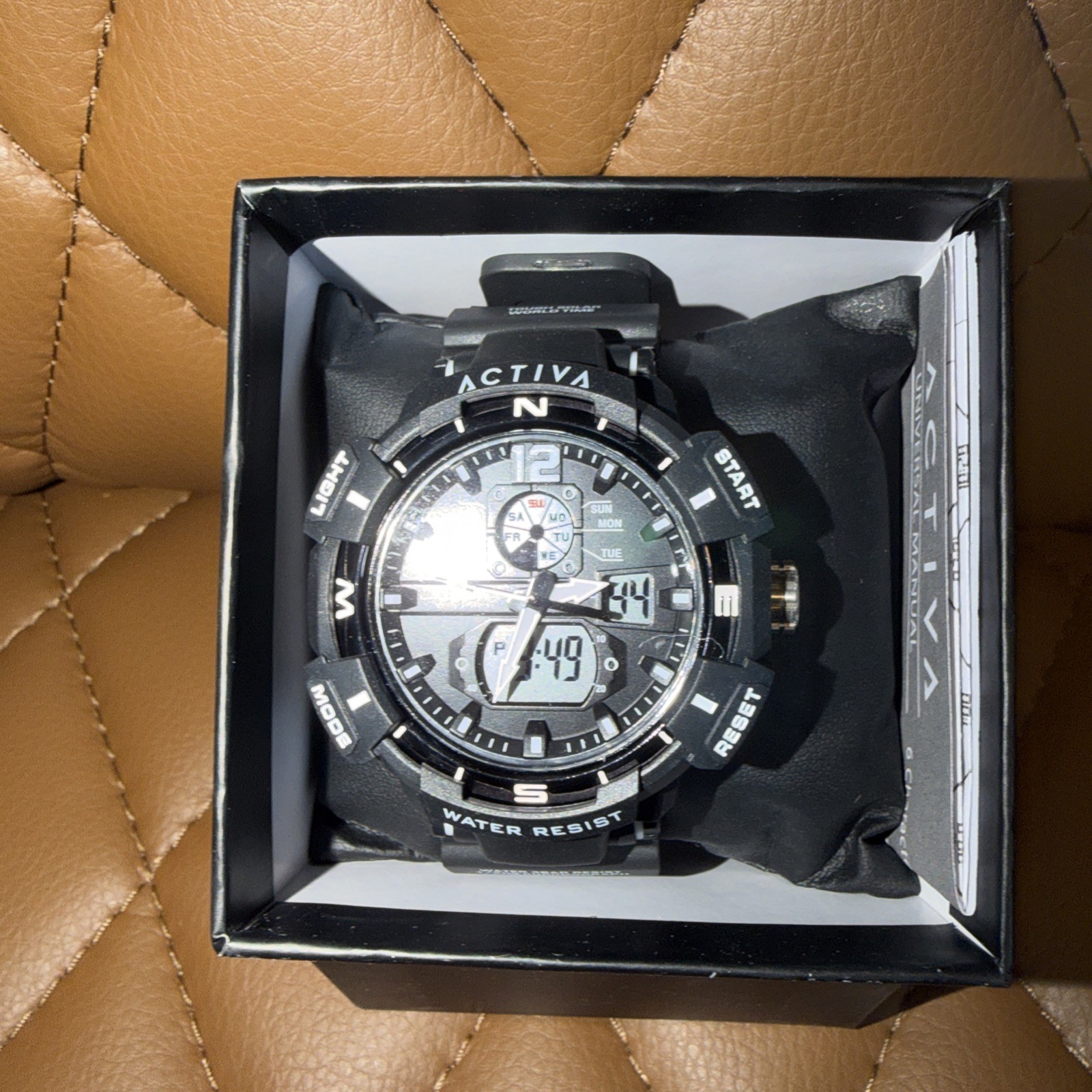Activa By Invicta 53mm Digital Essentials Men’s Black Sport Watch ACW8045-003