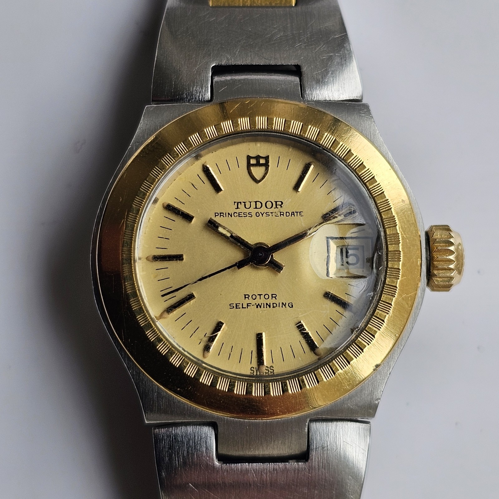 Vintage Tudor Princess Oysterdate Automatic Ladles Wristwatch Ref 9301/01