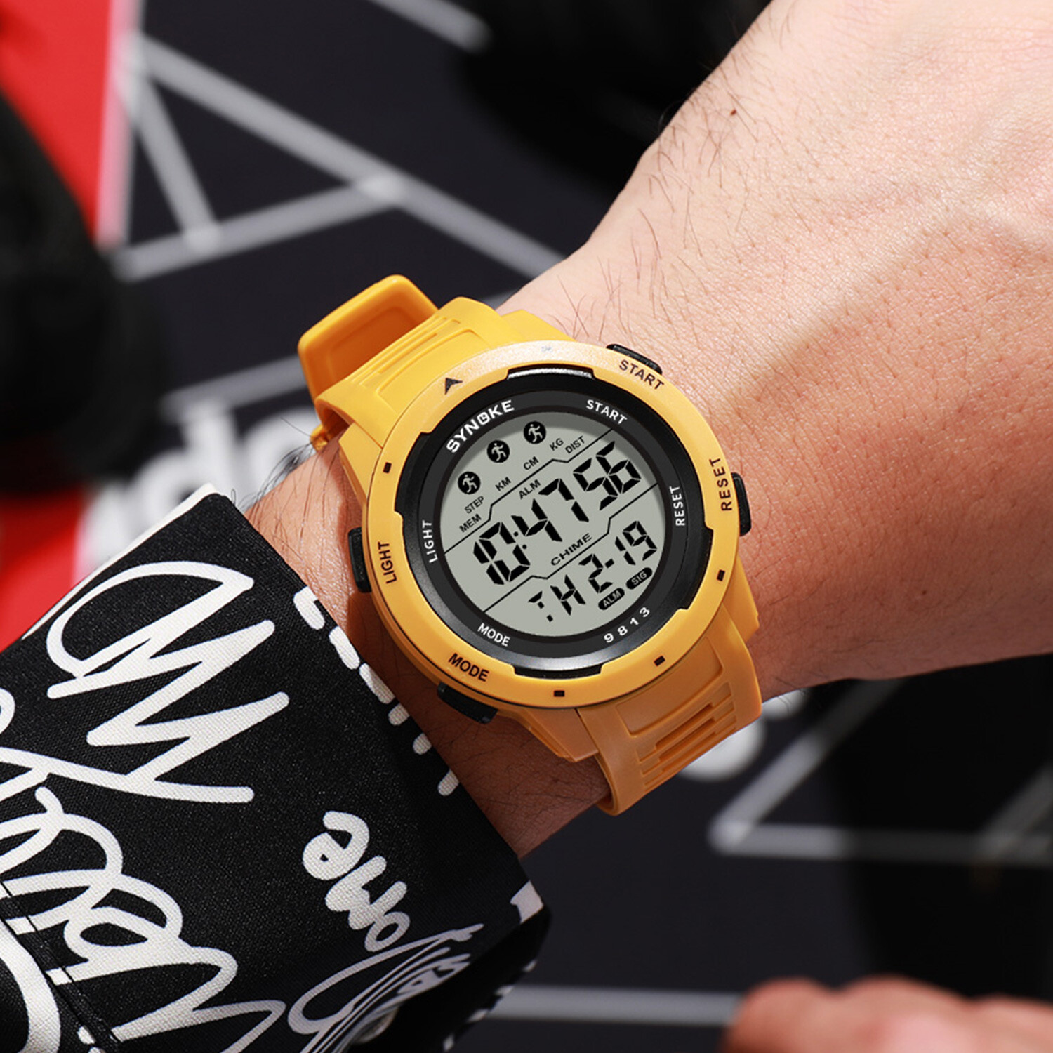Men Waterproof Digital Sports Watch Military Tactical LED Backlight Wristwatch