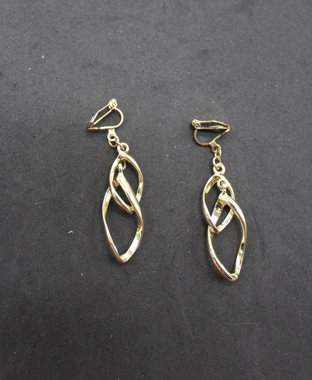 Gold tone Lot of 3 Pairs of Clip On Earrings