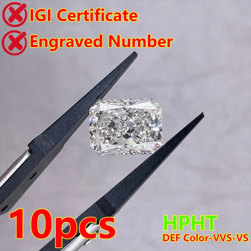 [CVD/HPHT Radiant Emerald] Wholesale 0.08-1ct Loose Lab Diamond Melee DEF VVS-VS