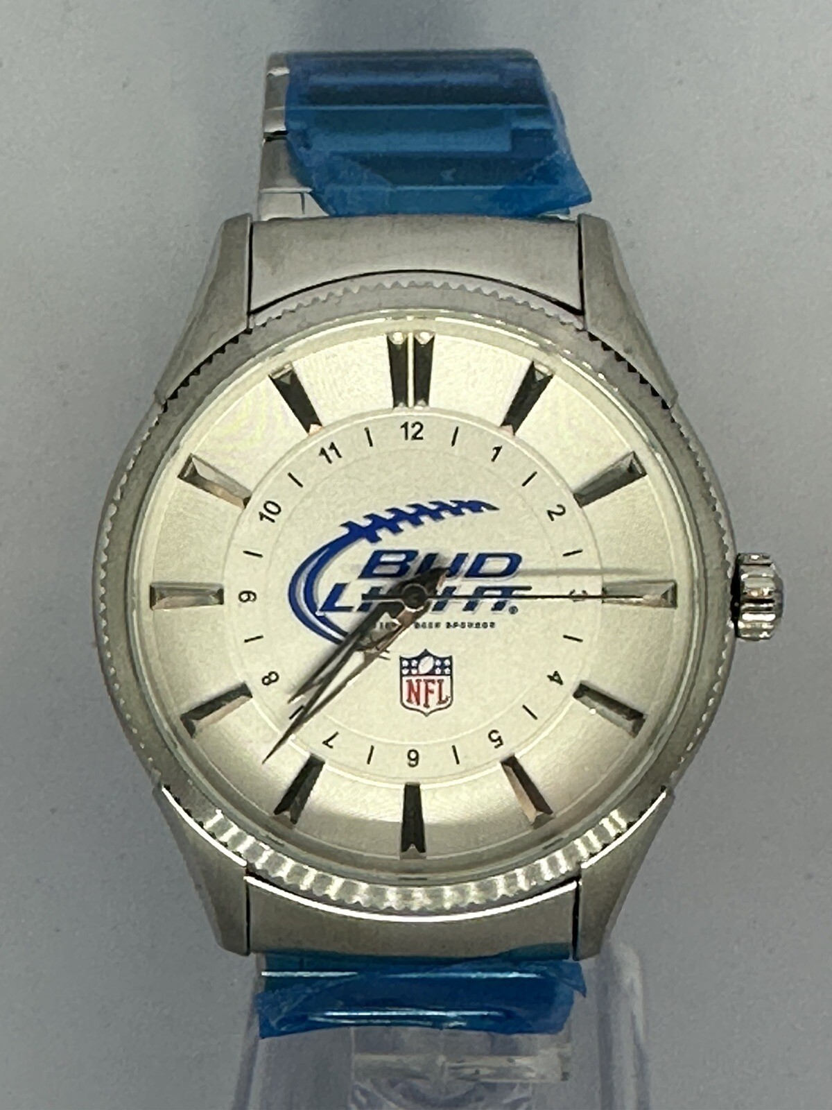 Fossil Bud Light PR-5369 NFL Football Beer Sponsor Mens Watch New Battery 43MM